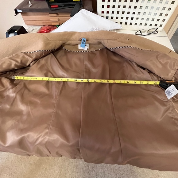 St John's Bay Dress Coat - with large reinforced brown buttons and inside pocket - Picture 14 of 16